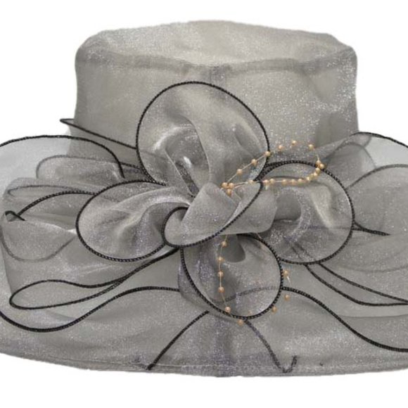Dressy Floppy Hat Organza Church Hat - Picture 5 of 6